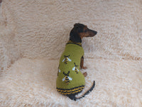 Pet clothes with bee sweater for dogs with wasp, bee dachshund clothes jumper