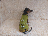 Pet clothes with bee sweater for dogs with wasp, bee dachshund clothes jumper