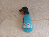 Ducks Pet Clothes Dog Sweater with Ducks, Duck Dachshund Clothes Jumper
