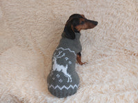Alpaca wool clothing christmas deer dog sweater deer holiday christmas clothes
