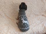 Alpaca wool clothing christmas deer dog sweater deer holiday christmas clothes