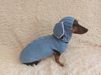 Alpaca Wool Rabbit Pet Costume and Hat with Ears--Sweater and Hat Set with Dog Ears