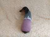 Alpaca wool clothes dog sweater with llama and sheep