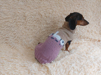 Alpaca wool clothes dog sweater with llama and sheep