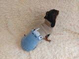 Alpaca wool clothes dog sweater with llama and sheep