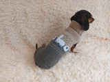 Alpaca wool clothes dog sweater with llama and sheep