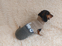 Alpaca wool clothes dog sweater with llama and sheep