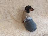 Alpaca wool clothes dog sweater with llama and sheep