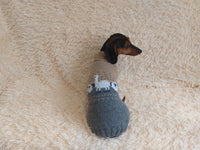 Alpaca wool clothes dog sweater with llama and sheep