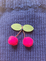 Pet clothes with cherries dog sweater with cherries