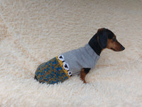 Sheep Dog Sweater: Hand-Knitted Wool Blend Pet Clothes