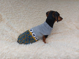 Sheep Dog Sweater: Hand-Knitted Wool Blend Pet Clothes
