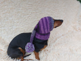 Santa Claus Dog Hat with Pompom, Dog Elf Hat, Dog Elf Hat, Dog Christmas Hat, Santa Dog Hat, Elf Dog Outfit, doxie clothes, doxie hat