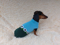 Sheep Dog Sweater: Hand-Knitted Wool Blend Pet Clothes