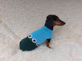 Sheep Dog Sweater: Hand-Knitted Wool Blend Pet Clothes