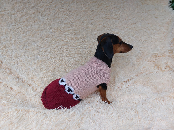 Sheep Dog Sweater: Hand-Knitted Wool Blend Pet Clothes