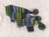 Knitted hat with pom pom for dogs, dachshund hat