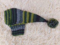 Knitted hat with pom pom for dogs, dachshund hat