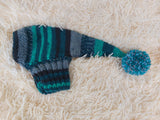 Wiener Knitted Elf Hat with Pompom, hat elf for dachshund