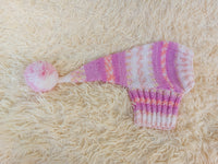 Knitted Christmas Elf Dog Hat: Wool Blend Winter Pet Costume