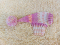 Knitted Christmas Elf Dog Hat: Wool Blend Winter Pet Costume