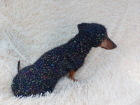 Mohair Dog Sweater and Hat Set: Warm Winter Dachshund Suit