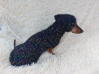 Mohair Dog Sweater and Hat Set: Warm Winter Dachshund Suit