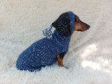 Mohair hoodie for pet super warm winter sweater with hood for dog