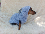 Mohair hoodie for pet super warm winter sweater with hood for dog