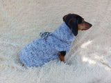 Mohair hoodie for pet super warm winter sweater with hood for dog