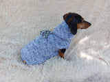 Mohair hoodie for pet super warm winter sweater with hood for dog