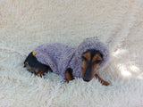Mohair hoodie for pet super warm winter sweater with hood for dog