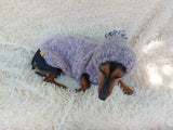 Mohair hoodie for pet super warm winter sweater with hood for dog