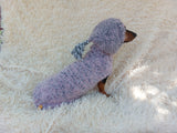 Mohair hoodie for pet super warm winter sweater with hood for dog