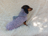 Mohair hoodie for pet super warm winter sweater with hood for dog