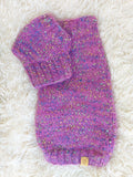 Mohair Dog Sweater and Hat Set: Warm Winter Dachshund Suit