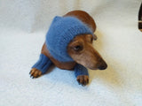 Leggings and hat set for dogs from mohair, leggings and hat for dachshund, warm head and paws for dogs, Dog Legwarmer