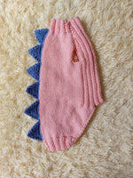 Dog dinosaur knitted clothes sweater, dinosaur sweater for dogs, original dog clothes dinosaur sweater