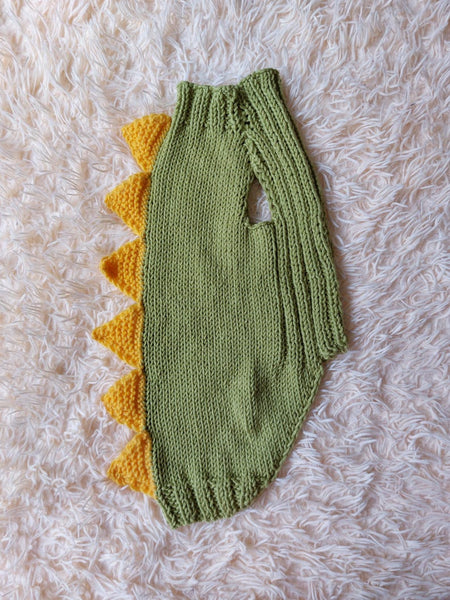 Dog dinosaur knitted clothes sweater, dinosaur sweater for dogs, original dog clothes dinosaur sweater (Copy)