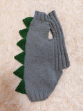 Dog dinosaur knitted clothes sweater, dinosaur sweater for dogs, original dog clothes dinosaur sweater