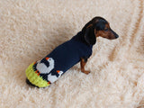 Goose clothes pet sweater - jumper with goose ducks for dogs - halloween clothes with goose for dachshund