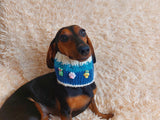 Wool scarf snood for dogs, scarf snood for small dogs, snood for dachshund, scarf for dachshund