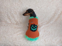 Dog costumes pumpkin sweater, dog costumes for halloween, pumpkin halloween costumes for pets, puppies, cat and dog sweater for halloween