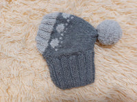 Paws clothes hat for dachshund or small dog,hat print paws with pom pom for dog,clothes with paws for dogs