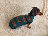 Dog costumes pumpkin sweater, dog costumes for halloween, pumpkin halloween costumes for pets, puppies, cat and dog sweater for halloween