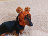 Hat winter pet wool with pompoms,clothes warm hat for dog