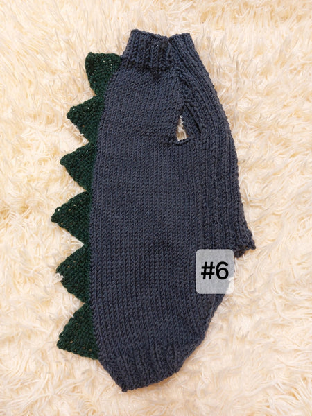 Dachshund dinosaur knitted sweater, dinosaur sweater for dogs, clothes dinosaur knitted sweater for dogs (Copy)