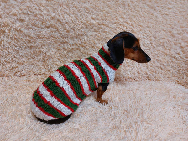 Christmas stripe white red green dog costume,sweater christmas aran winter warm for pets,dog festive christmas clothes