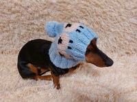 Pink Sheep Warm Winter Dog Snood Hat, Pets Snood Hat