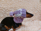 Snood hat winter for pets, warm winter hat for dog warm ears